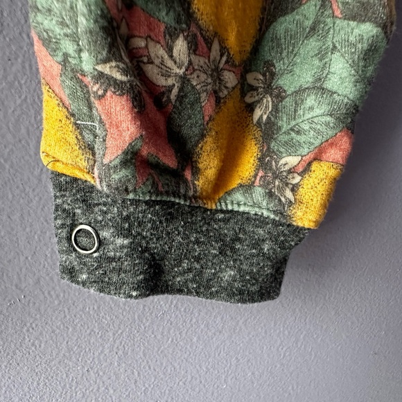 Grey Vintage Pink Lemon Romper Size 3M - Picture 4 of 7